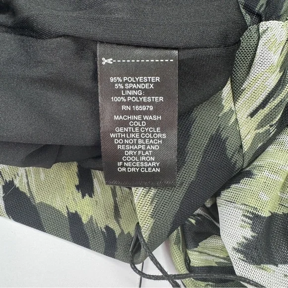 Adrienne Landau Onyx Jade Collection Ruched Mesh Skirt Size S NWT - Picture 11 of 11